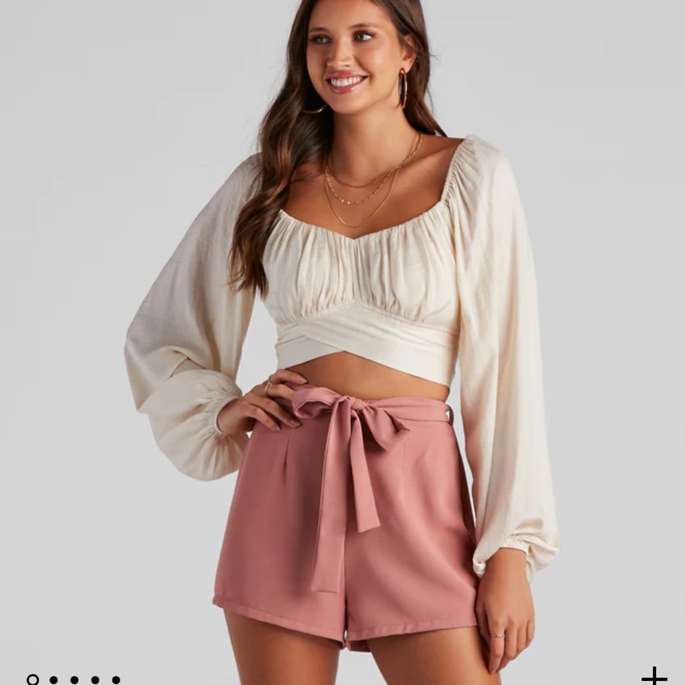 Chiffon Crop Trop